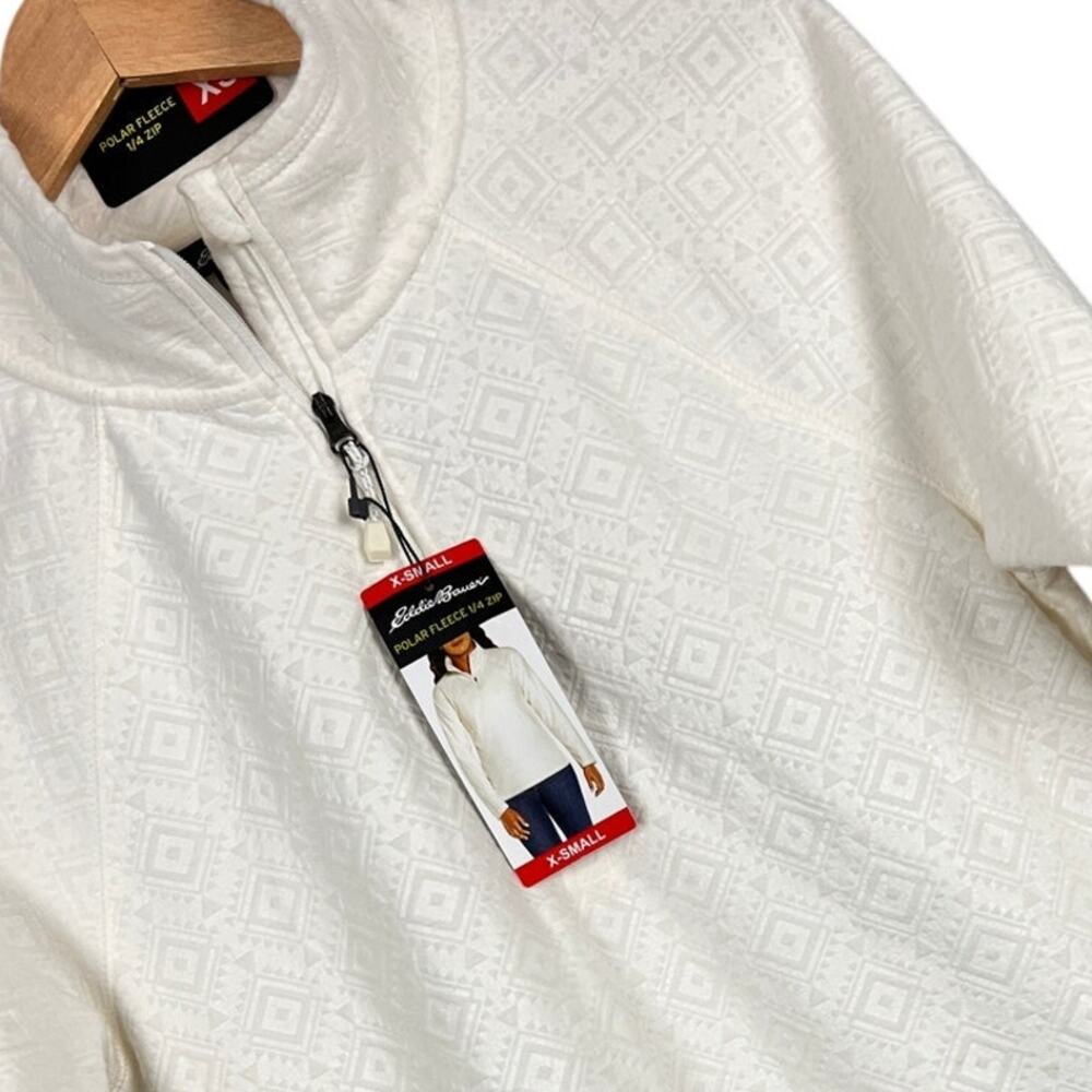 NWT Eddie Bauer Womens XS Gorpcore Granola Girl Outdoors‎ Hiking 1/4 Zip Fleece